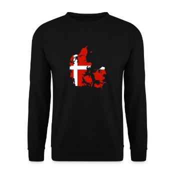Denmark - Unisex Sweatshirt - black - Front - Alina (178cm) & Michal (187cm)