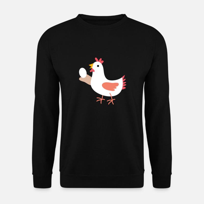 Hühner - Unisex Pullover - Schwarz
