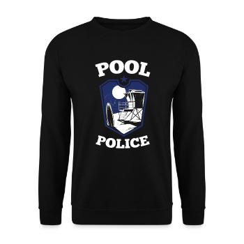 Piscine extérieure Police sauveteur sauveteur piscine extérieure - Sweat-shirt Unisexe - noir - Devant - Alina (178cm) & Michal (187cm)
