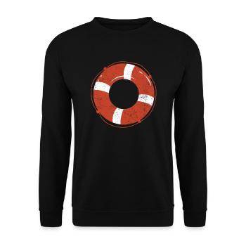 Lifeguard - Unisex Sweatshirt - black - Front - Alina (178cm) & Michal (187cm)