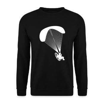 Parachute moteur - Sweat-shirt Unisexe - noir - Devant - Alina (178cm) & Michal (187cm)