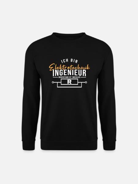 Electrical engineer resistance pointless - Unisex Sweatshirt - black