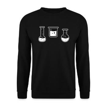 Chimie - Sweat-shirt Unisexe - noir - Devant - Alina (178cm) & Michal (187cm)