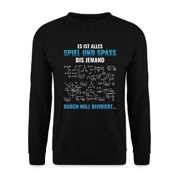Mathematik Lehrer Mathematiker - Unisex Pullover - Schwarz - Vorne - Alina (178cm) & Michal (187cm)