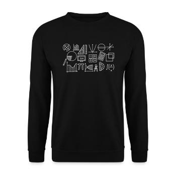 mathematician - Unisex Sweatshirt - black - Front - Alina (178cm) & Michal (187cm)