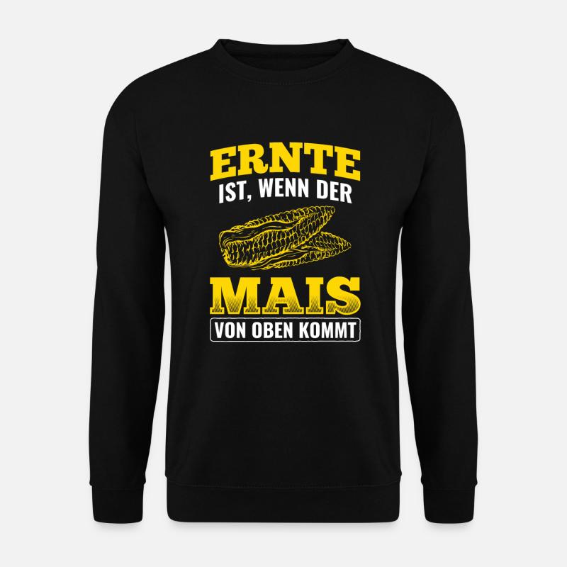Mais Landwirtschaft Bauer - Unisex Pullover - Schwarz