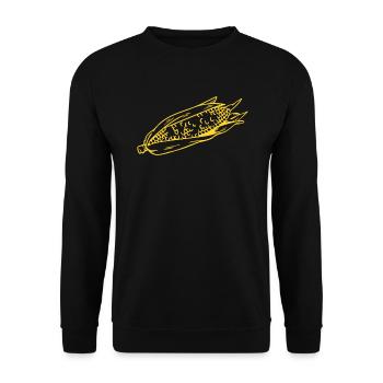 Corn - Unisex Sweatshirt - black - Front - Alina (178cm) & Michal (187cm)