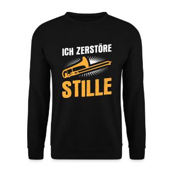 Posaune Orchester - Unisex Pullover - Schwarz - Vorne - Alina (178cm) & Michal (187cm)