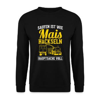Mais Bauer - Unisex Pullover - Schwarz - Vorne - Alina (178cm) & Michal (187cm)