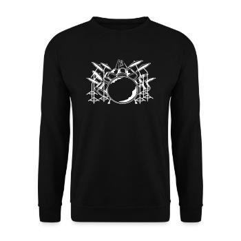 Tambours - Sweat-shirt Unisexe - noir - Devant - Alina (178cm) & Michal (187cm)