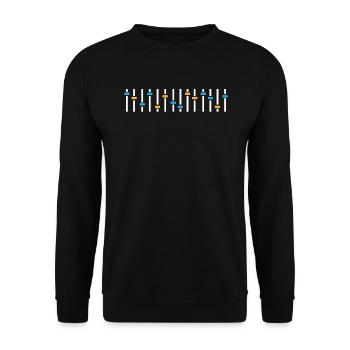 Sound engineer - Unisex Sweatshirt - black - Front - Alina (178cm) & Michal (187cm)