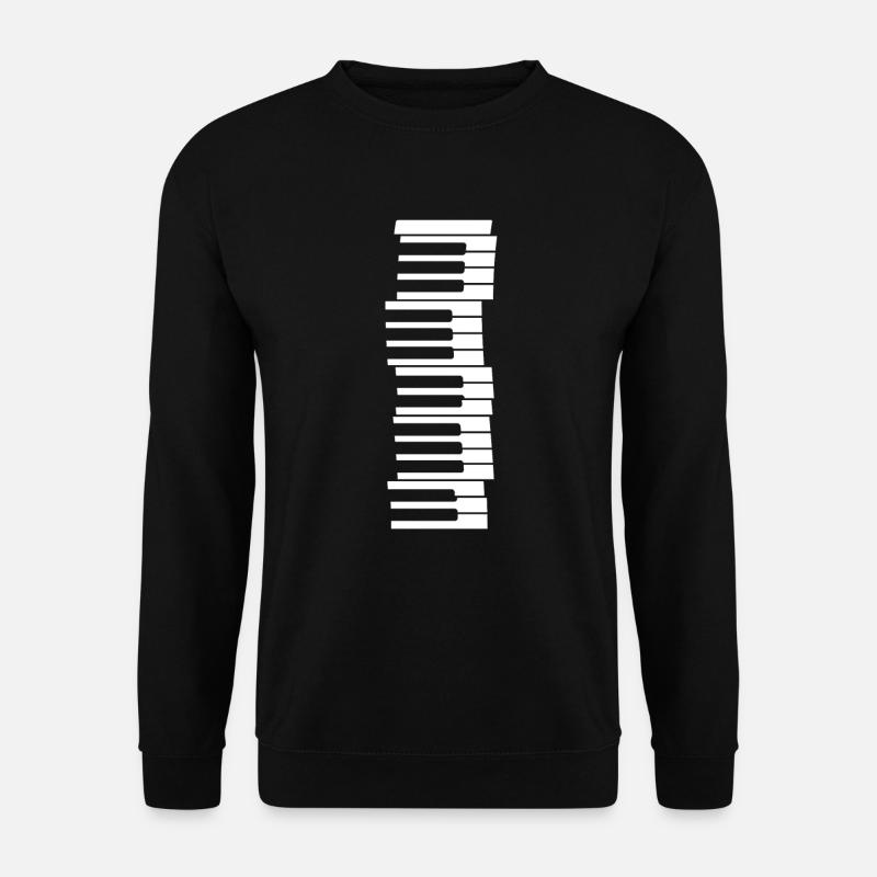 Klavier - Unisex Pullover - Schwarz