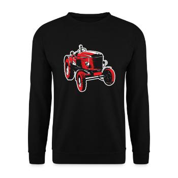 tracteur - Sweat-shirt Unisexe - noir - Devant - Alina (178cm) & Michal (187cm)