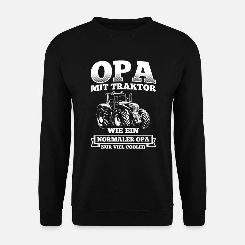 Landwirtschaft Traktor Bauer - Unisex Pullover - Schwarz
