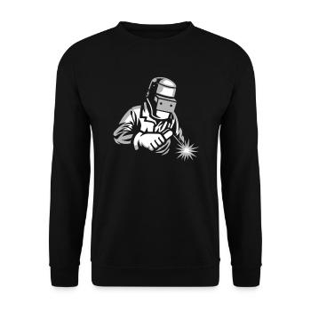 Welder - Unisex Sweatshirt - black - Front - Alina (178cm) & Michal (187cm)