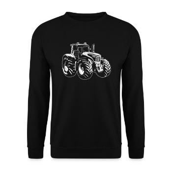 Tracteur - Sweat-shirt Unisexe - noir - Devant - Alina (178cm) & Michal (187cm)