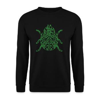 programmer - Unisex Sweatshirt - black - Front - Alina (178cm) & Michal (187cm)