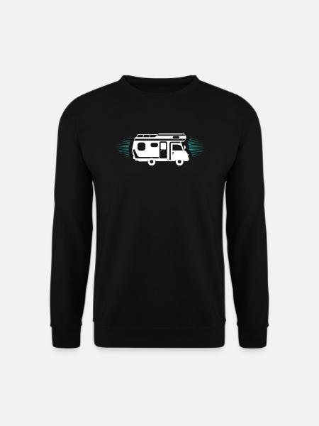 Camping - Unisex Pullover - Schwarz