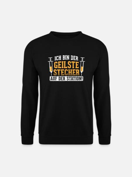 Krankenschwester Krankenhaus Krankenpfleger - Unisex Pullover - Schwarz
