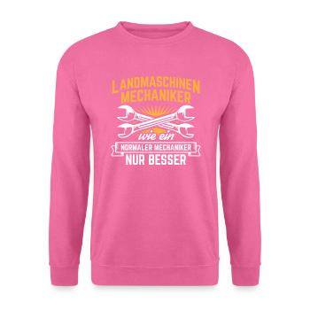 Landmaschinenmechaniker Landmaschinen Mechaniker - Unisex Pullover - Pink - Vorne