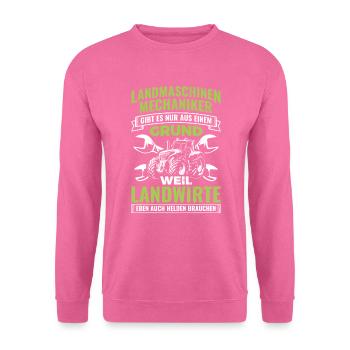 Landmaschinen Landmaschinenmechaniker Mechaniker - Unisex Pullover - Pink - Vorne