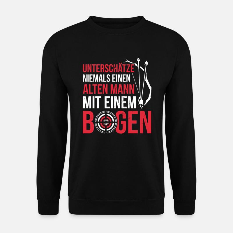 Bogenschießen Bogen - Unisex Pullover - Schwarz