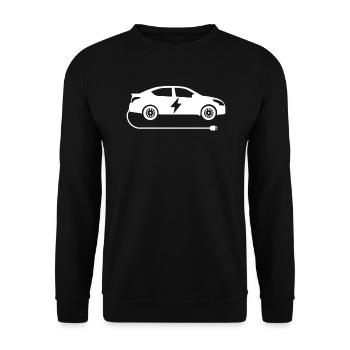 Voiture électrique - Sweat-shirt Unisexe - noir - Devant - Alina (178cm) & Michal (187cm)