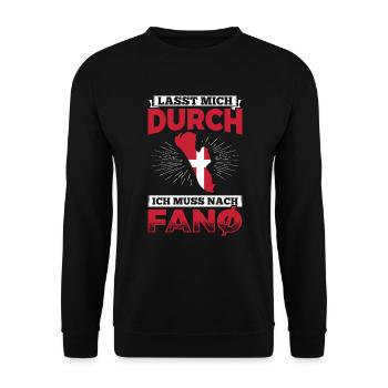 Fanö Dänemark Fanø - Unisex Pullover - Schwarz - Vorne - Alina (178cm) & Michal (187cm)