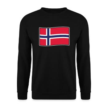 Norway - Unisex Sweatshirt - black - Front - Alina (178cm) & Michal (187cm)