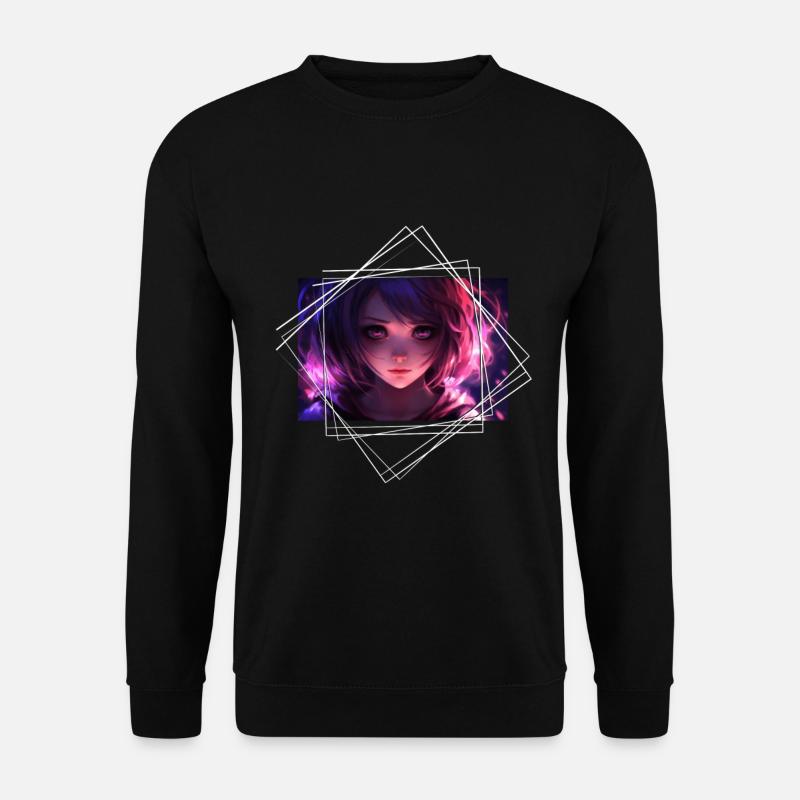Anime Yandere Charakter - Unisex Pullover - Schwarz