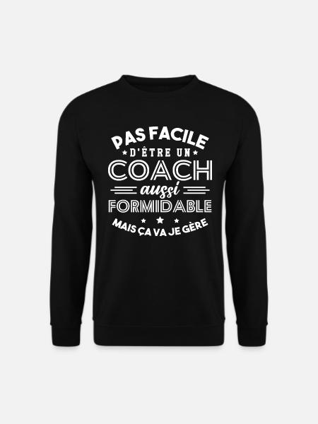 Cadeau Formidable pour Coach Formidable - Sweat-shirt Unisexe - noir
