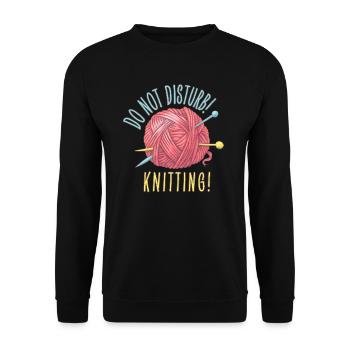 Do not disturb - Unisex Sweatshirt - black - Front - Alina (178cm) & Michal (187cm)