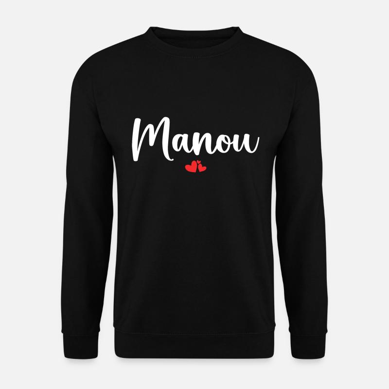 Manou - Sweat-shirt Unisexe - noir