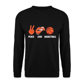 Joueurs de basket-ball - Sweat-shirt Unisexe - noir - Devant - Alina (178cm) & Michal (187cm)