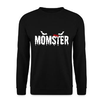 Maman Halloween Momster Monster - Sweat-shirt Unisexe - noir - Devant - Alina (178cm) & Michal (187cm)