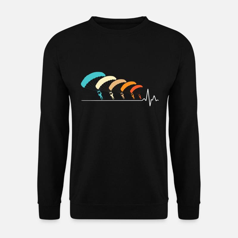 Skydiving Parachutists Parachute - Unisex Sweatshirt - black