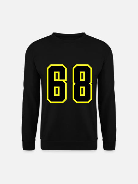 68 Number Jersey - Unisex Sweatshirt - black