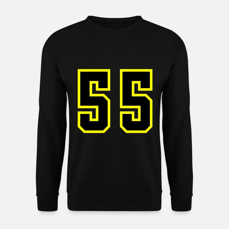 55 Zahl Trikot - Unisex Pullover - Schwarz