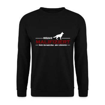 Belgian Malinois Malifiziert IGP Hundesport Hunde - Unisex Pullover - Schwarz - Vorne - Alina (178cm) & Michal (187cm)