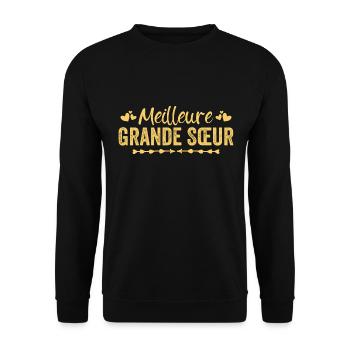 meilleure grande soeur - Sweat-shirt Unisexe - noir - Devant - Alina (178cm) & Michal (187cm)