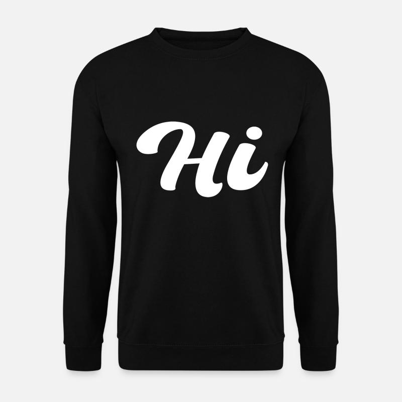 Hello - Unisex Sweatshirt - black