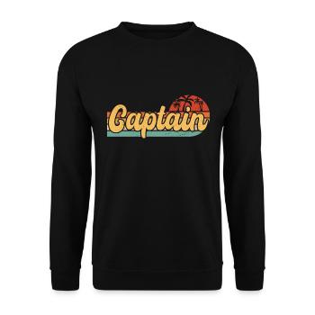 Capitaine Cadeau - Sweat-shirt Unisexe - noir - Devant - Alina (178cm) & Michal (187cm)
