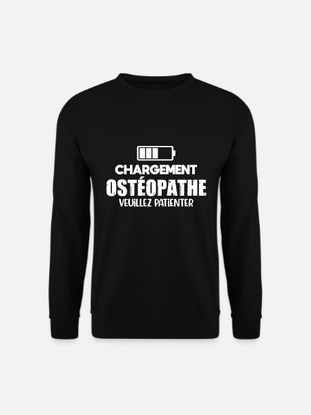 Futur ostéopathe cadeau drôle humour - Sweat-shirt Unisexe - noir