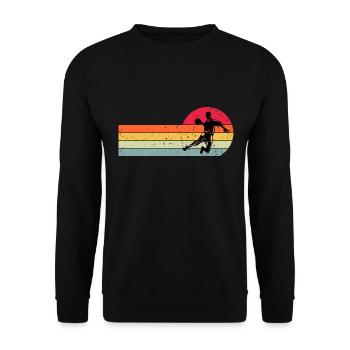 Handball Handballer - Unisex Pullover - Schwarz - Vorne - Alina (178cm) & Michal (187cm)
