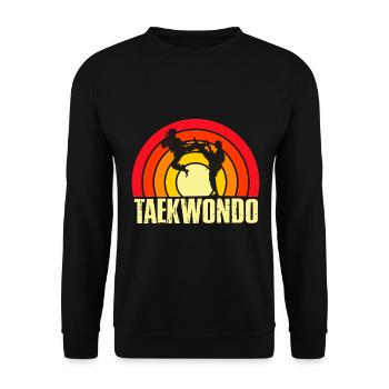 Taekwondo - Sweat-shirt Unisexe - noir - Devant - Alina (178cm) & Michal (187cm)