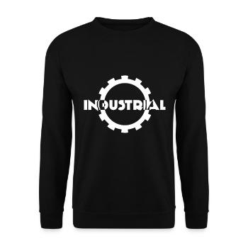 Logo de l'équipement industriel - Sweat-shirt Unisexe - noir - Devant - Alina (178cm) & Michal (187cm)