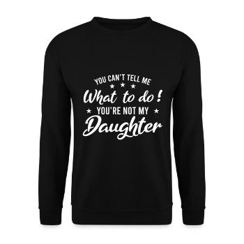 Dad Saying Fathers Father's Day Gift - Unisex Sweatshirt - black - Front - Alina (178cm) & Michal (187cm)