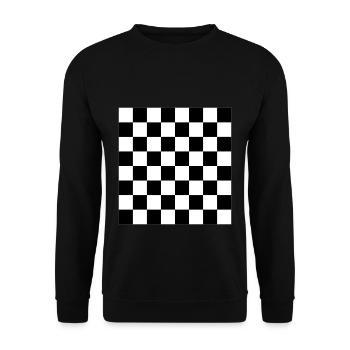 Jeu d’échecs - Vector Design - Sweat-shirt Unisexe - noir - Devant - Alina (178cm) & Michal (187cm)