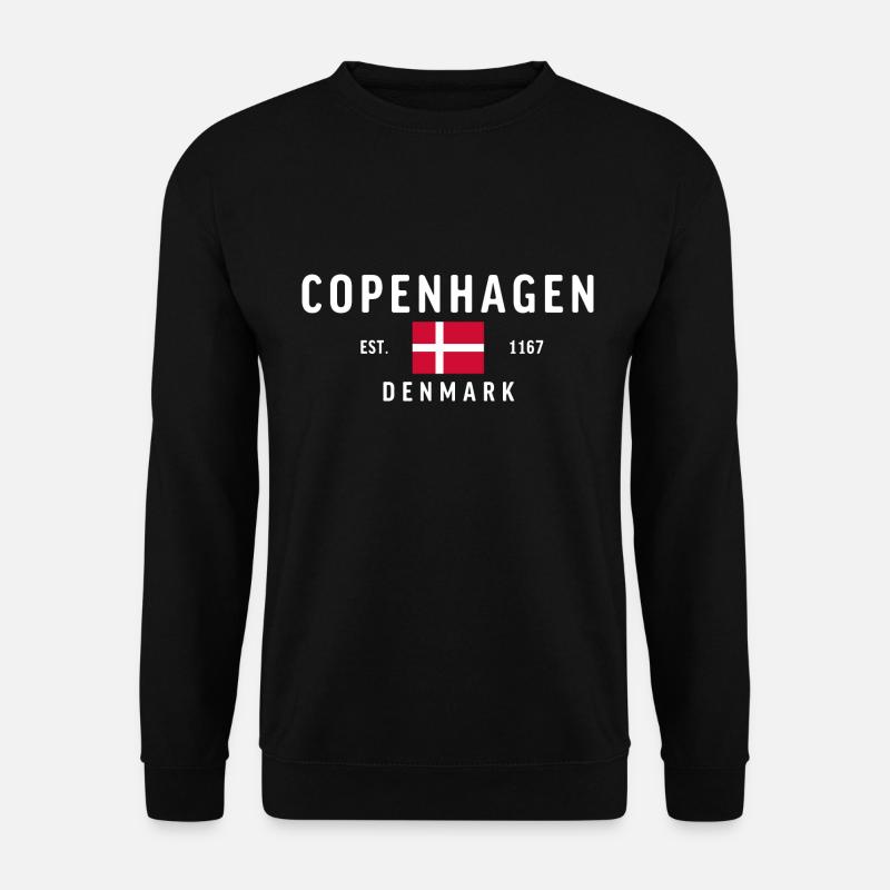 Copenhague Danemark Classique - Sweat-shirt Unisexe - noir