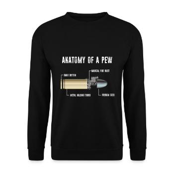 Anatomie d'un banc de fusil d'armes à feu banc - Sweat-shirt Unisexe - noir - Devant - Alina (178cm) & Michal (187cm)